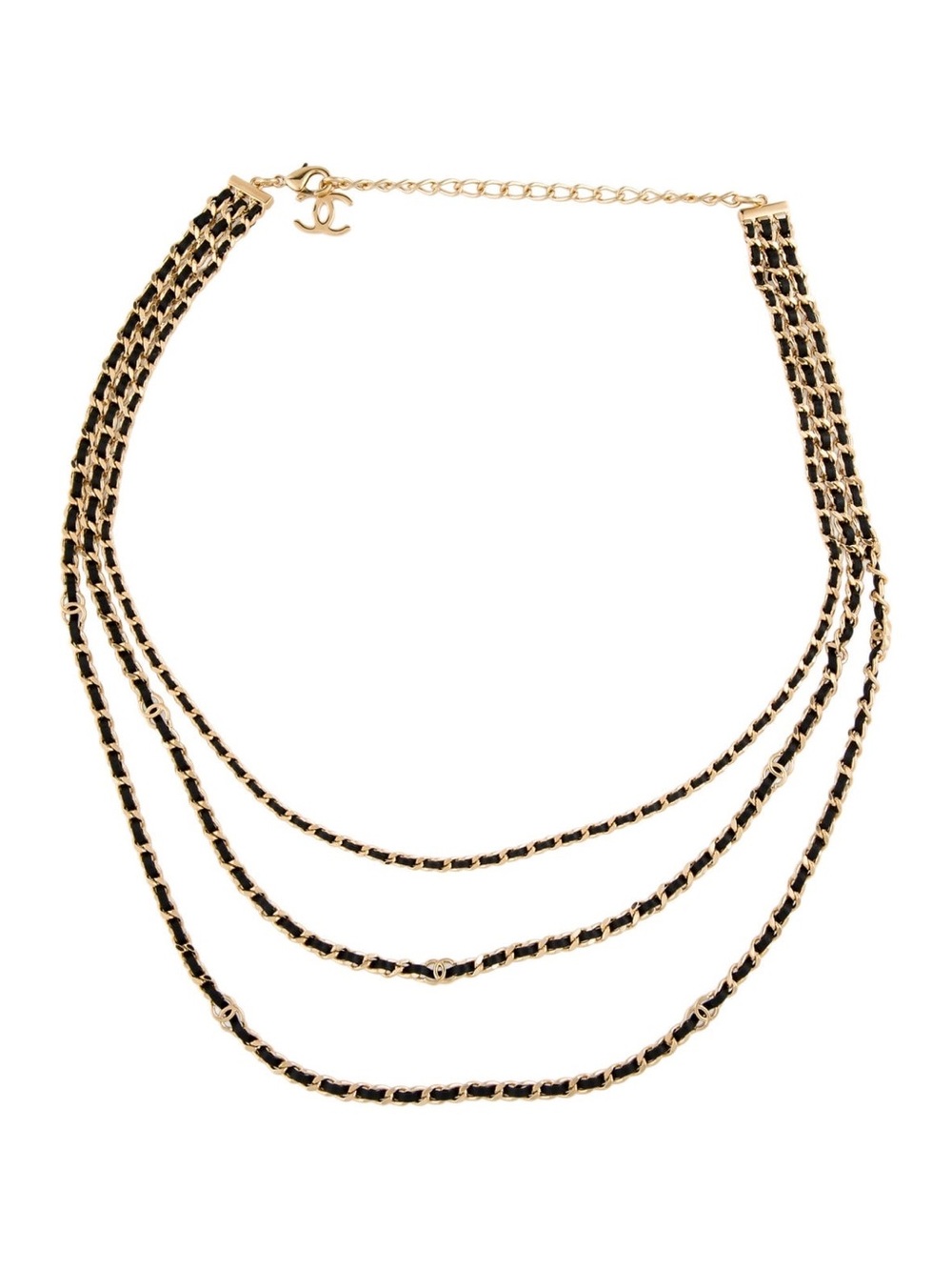 Authentic CHANEL 2026 Matthieu Blazy new long triple necklace